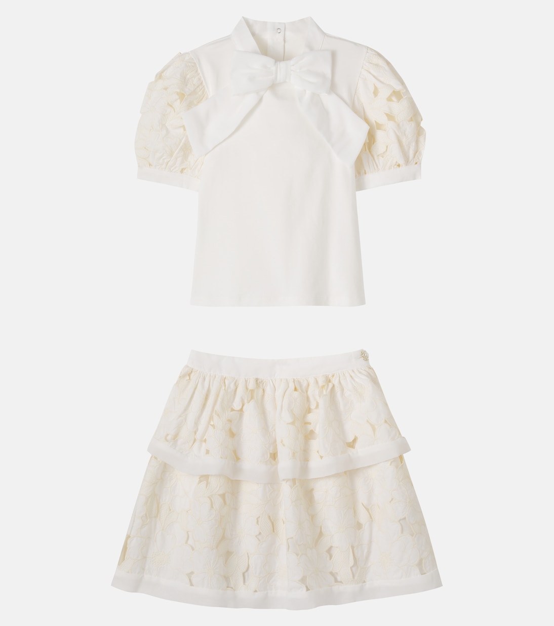 Ensemble top et jupe en coton mélangé | Patachou