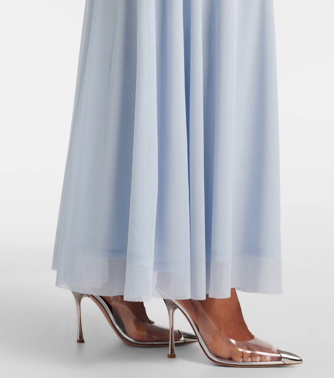 Robe longue asymétrique drapée | Rotate