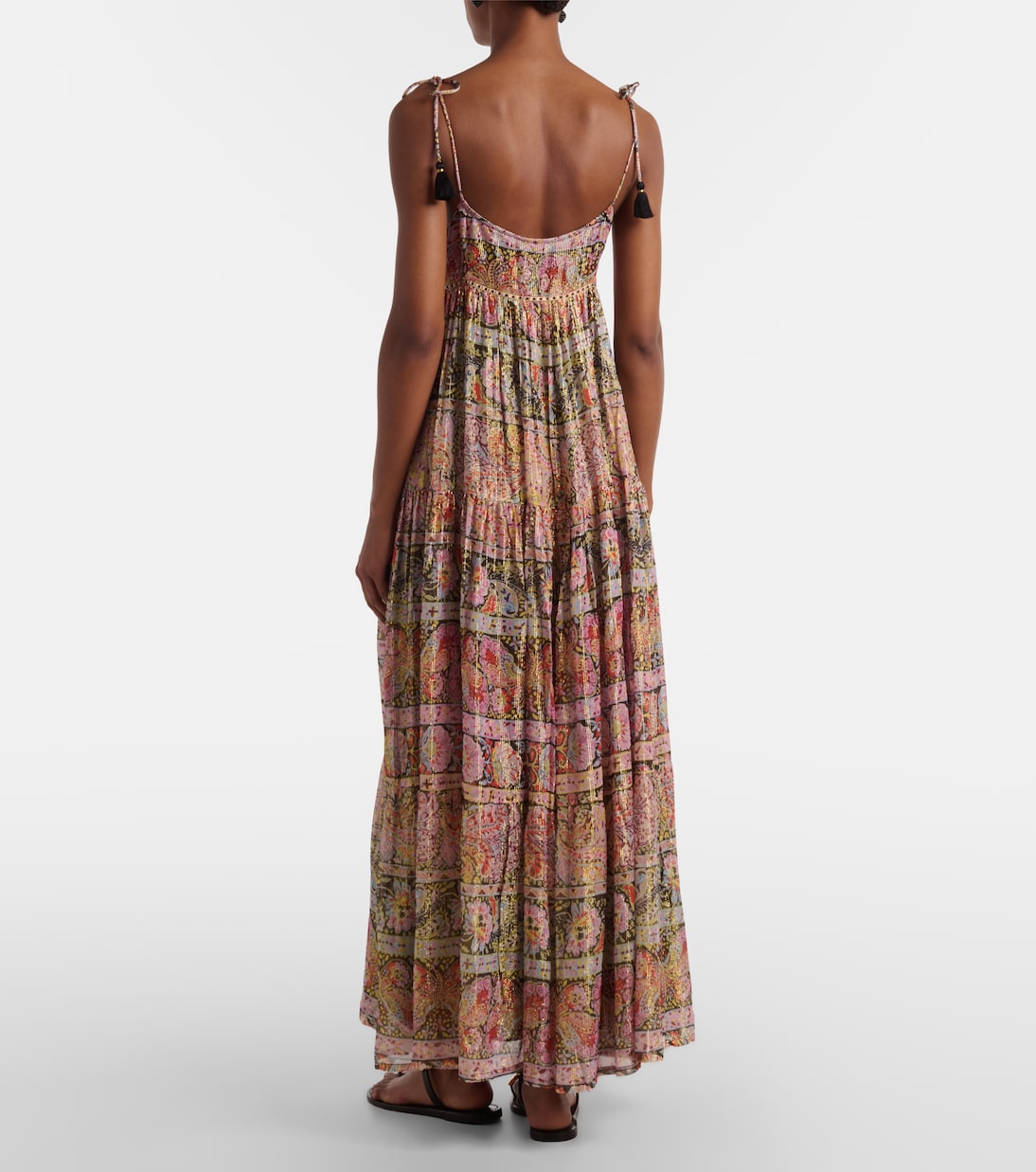 Kamilah floral lamé maxi dress | Rixo