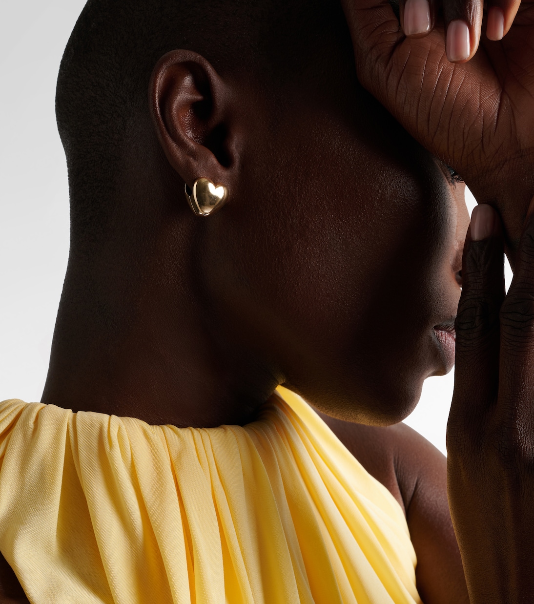 Puffy Heart 14kt gold earrings | Roxanne First