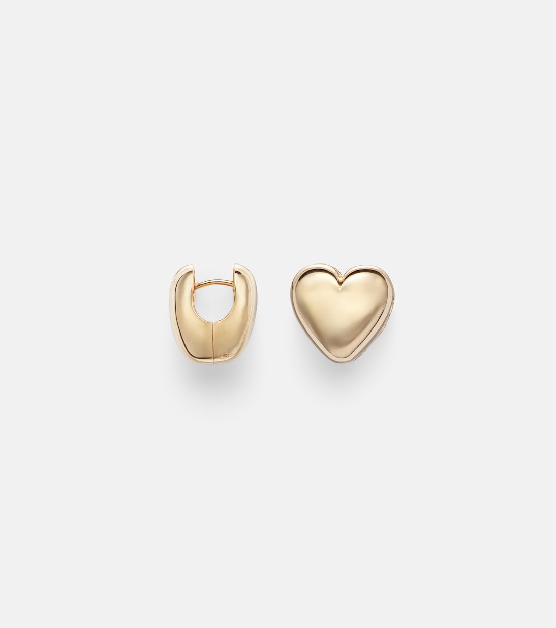 Puffy Heart 14kt gold earrings | Roxanne First