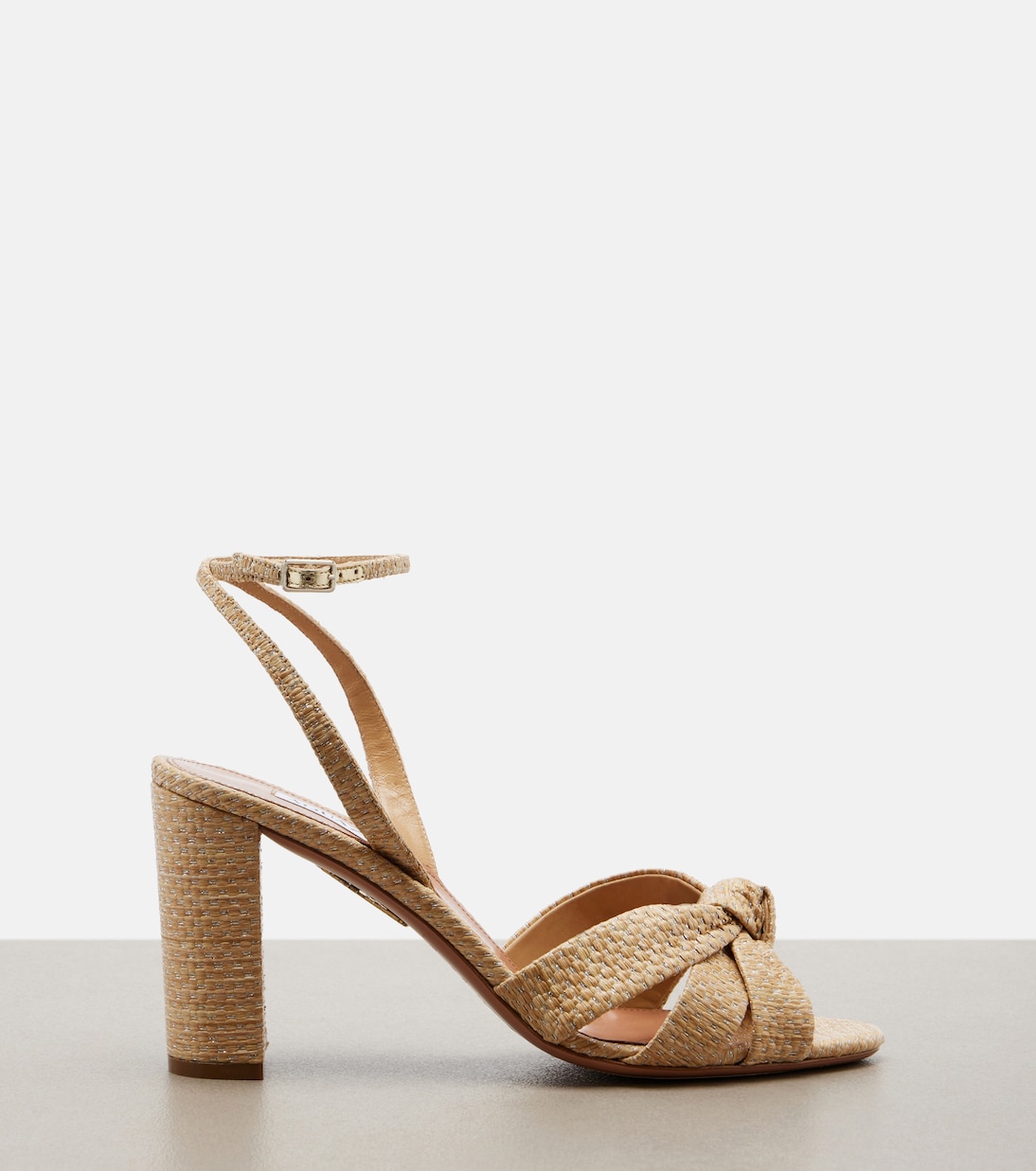 Nina raffia slingback sandals | Aquazzura