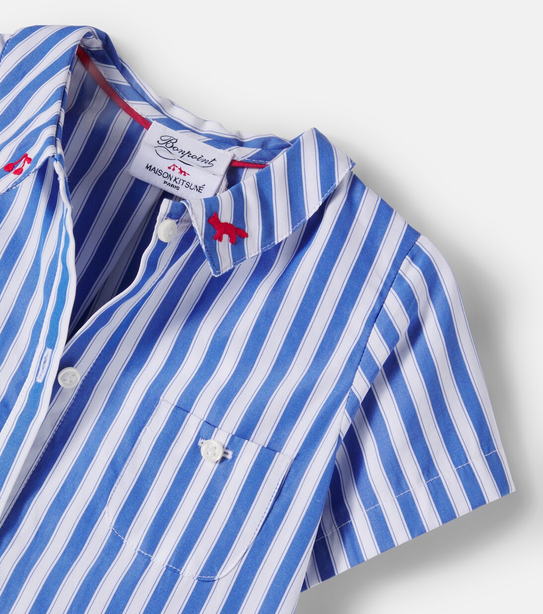 x Kitsuné Baby Lydiah striped cotton dress | Bonpoint