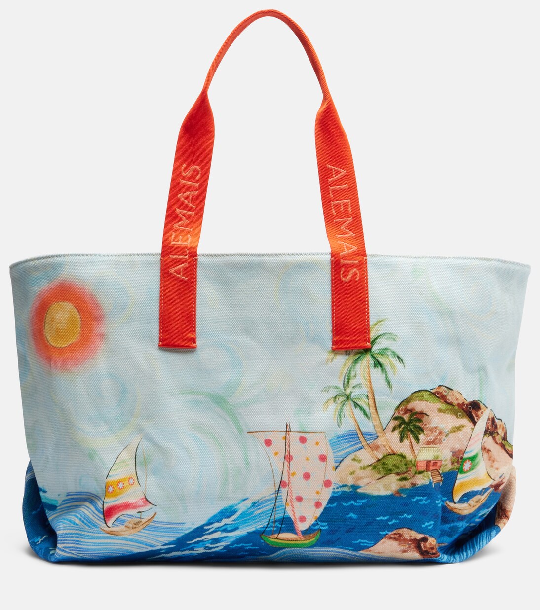 Printed cotton canvas tote bag | Alémais