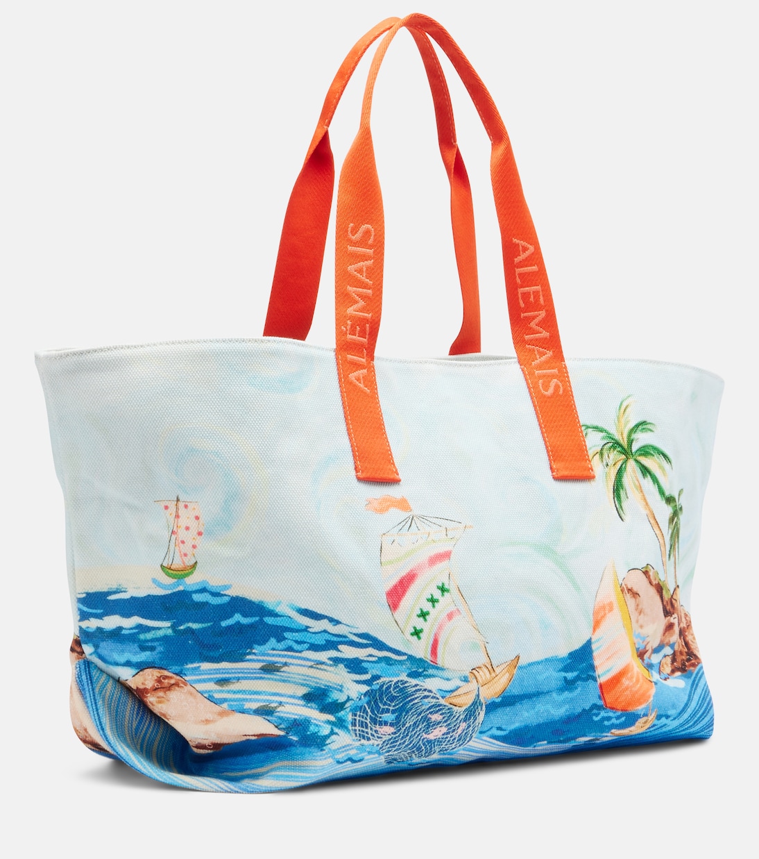 Printed cotton canvas tote bag | Alémais