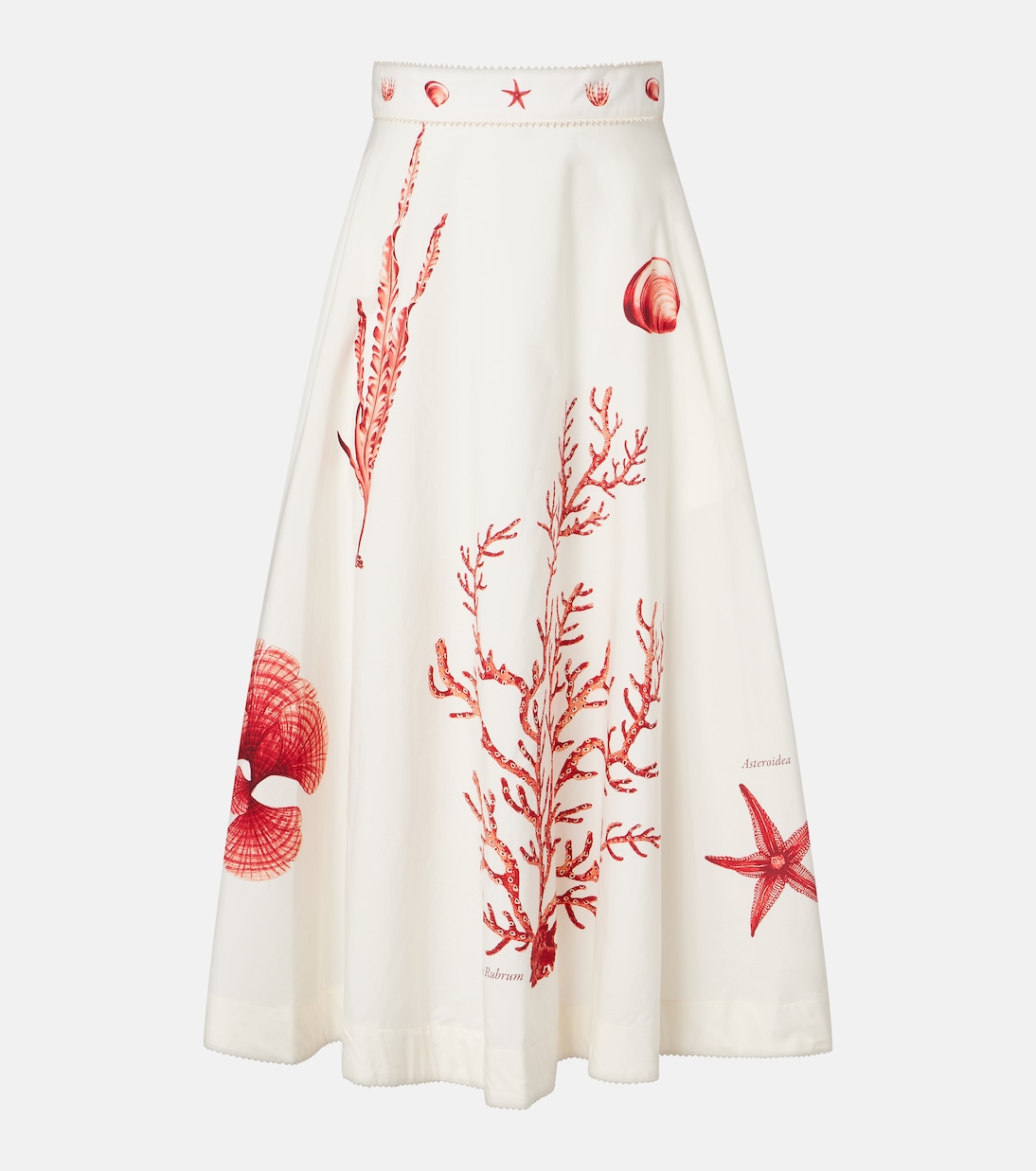 Jupe miid Tangelo en coton imprimé | Agua by Agua Bendita