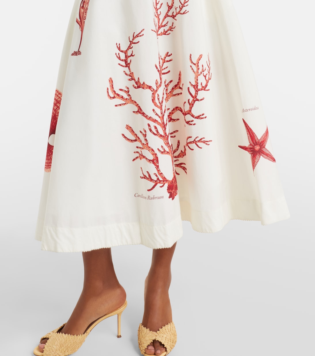 Jupe miid Tangelo en coton imprimé | Agua by Agua Bendita