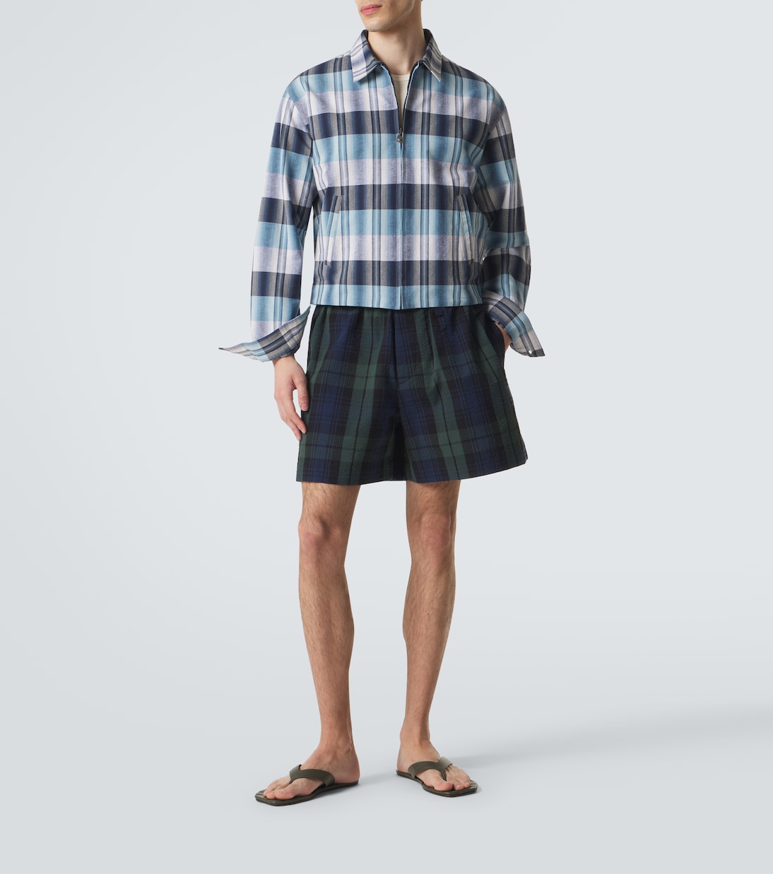 Chaqueta de algodón a cuadros | JW Anderson