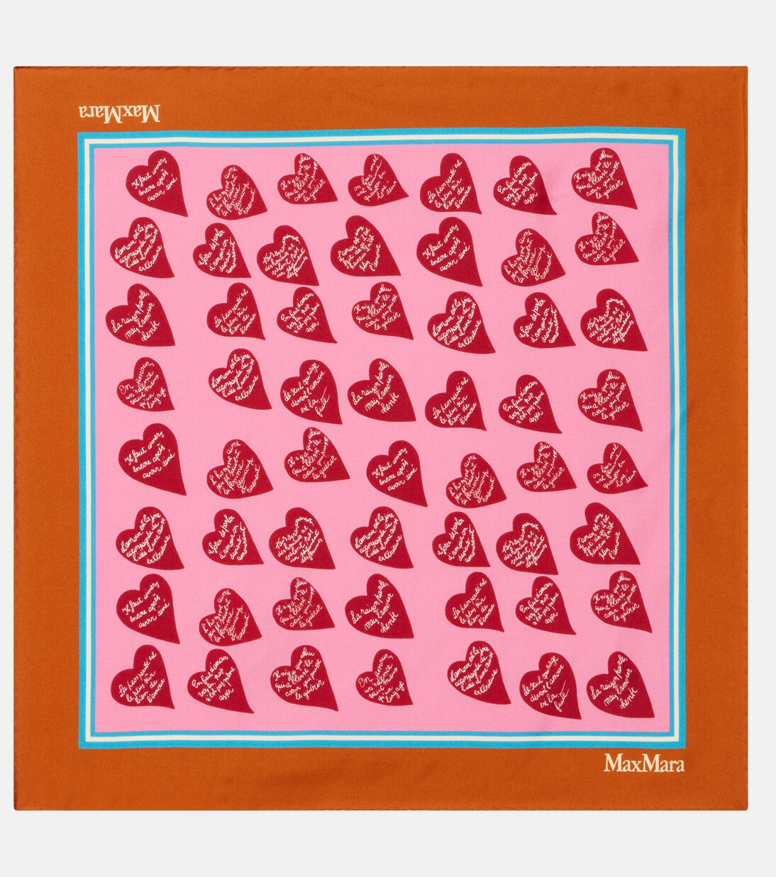 Printed silk twill scarf | Max Mara
