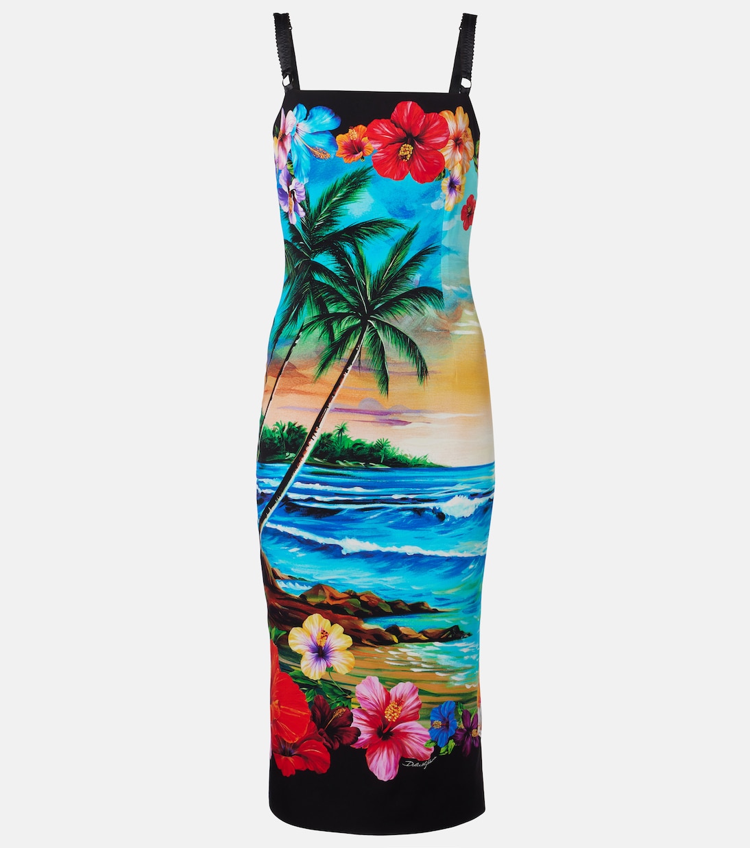 Midikleid aus einem Seidengemisch | Dolce&Gabbana