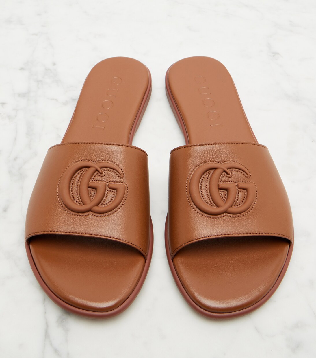Mules Double G en cuir | Gucci