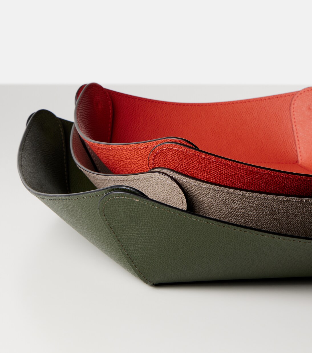 Vide-poches Safran Large en cuir | Giobagnara