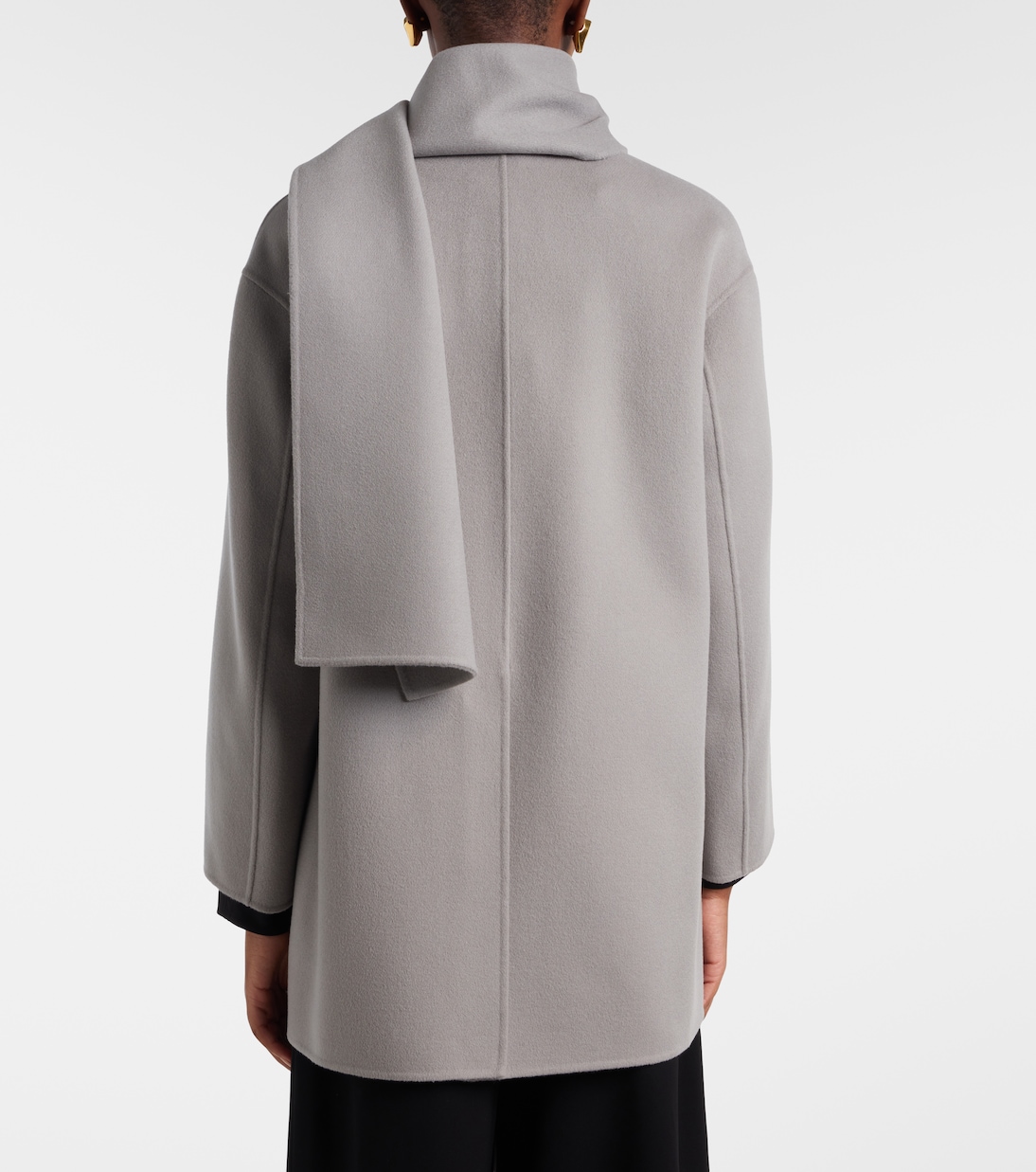 Scarf-detail virgin wool coat | 'S Max Mara