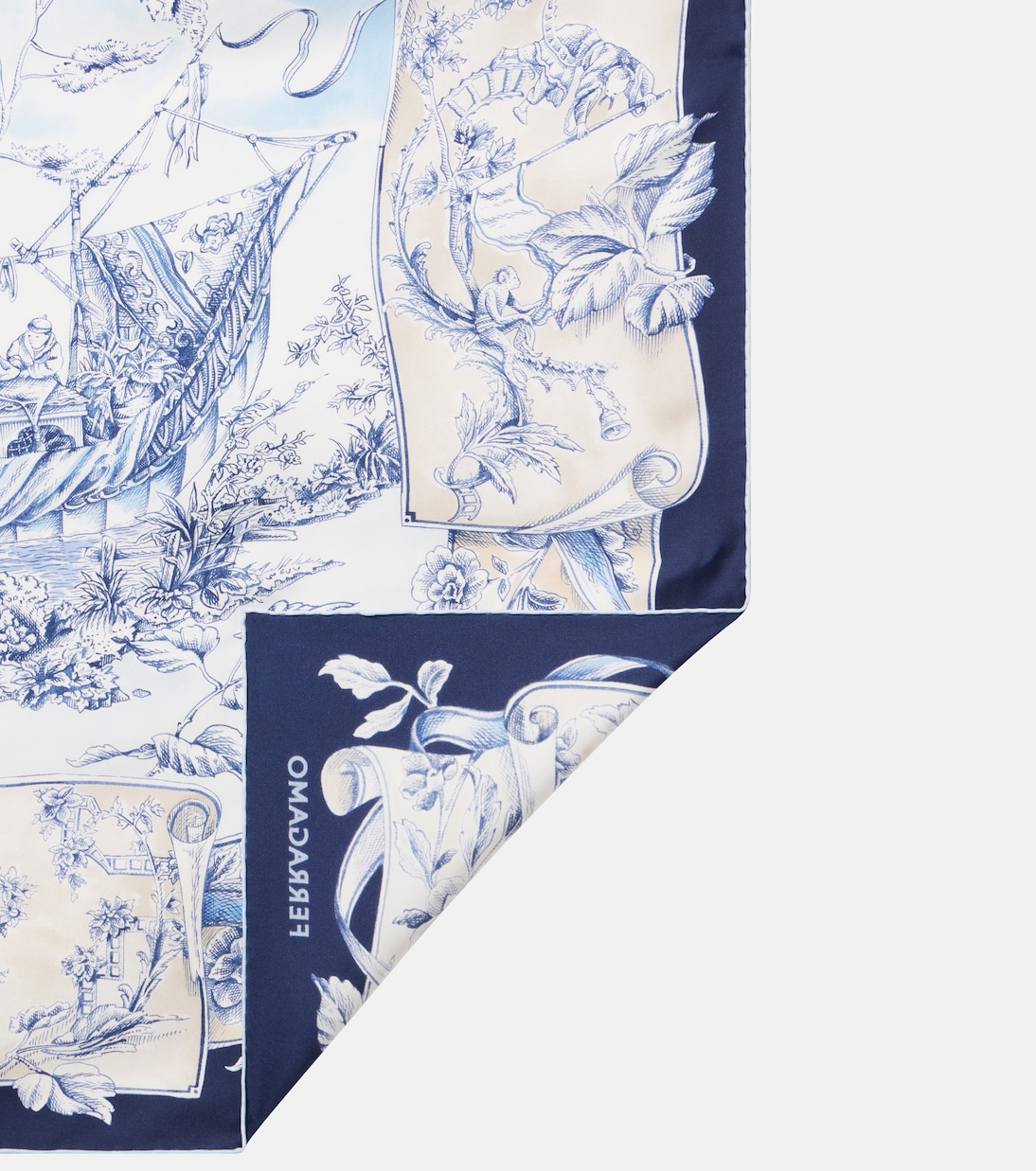 Pañuelo de seda estampado | Ferragamo