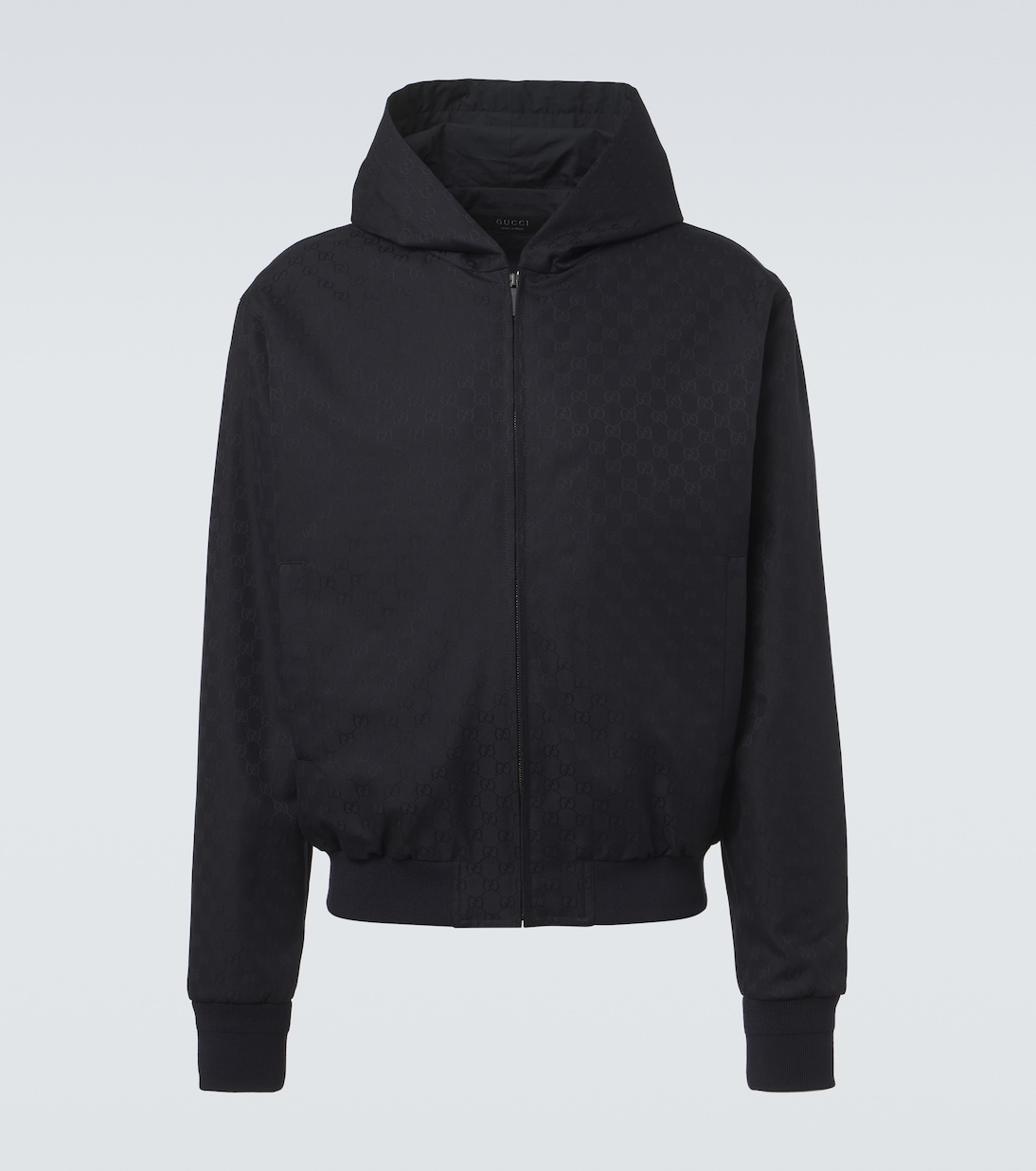 GG jacquard hooded cotton jacket | Gucci
