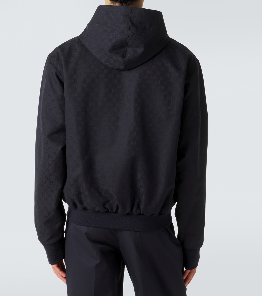 GG jacquard hooded cotton jacket | Gucci