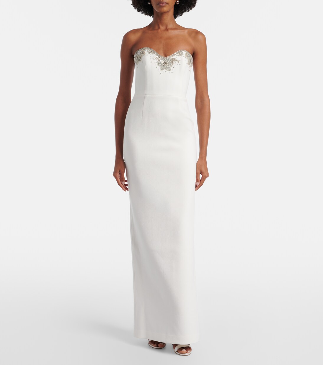 Bridal Melva embellished crêpe gown | Rebecca Vallance