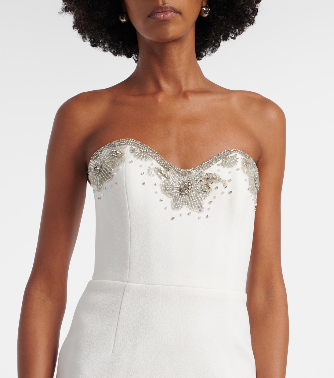 Bridal Melva embellished crêpe gown | Rebecca Vallance