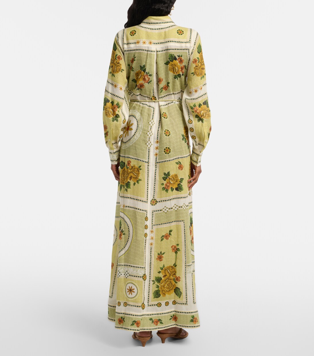 Robe chemise Dixie en ramie imprimée | Alémais