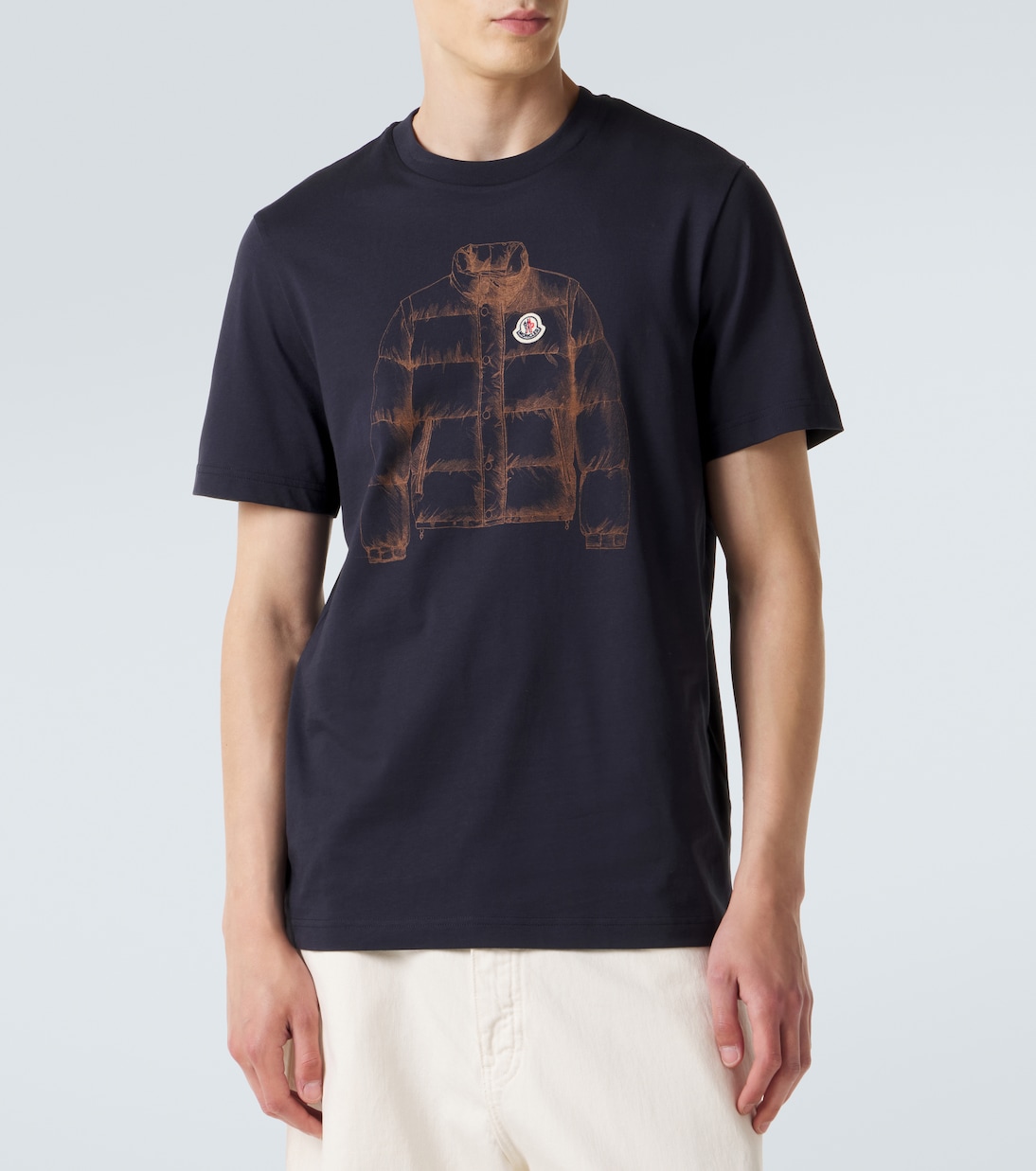 Printed cotton jersey T-shirt | Moncler
