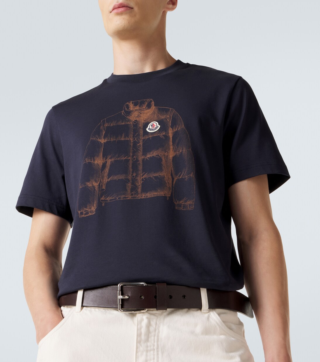 Printed cotton jersey T-shirt | Moncler