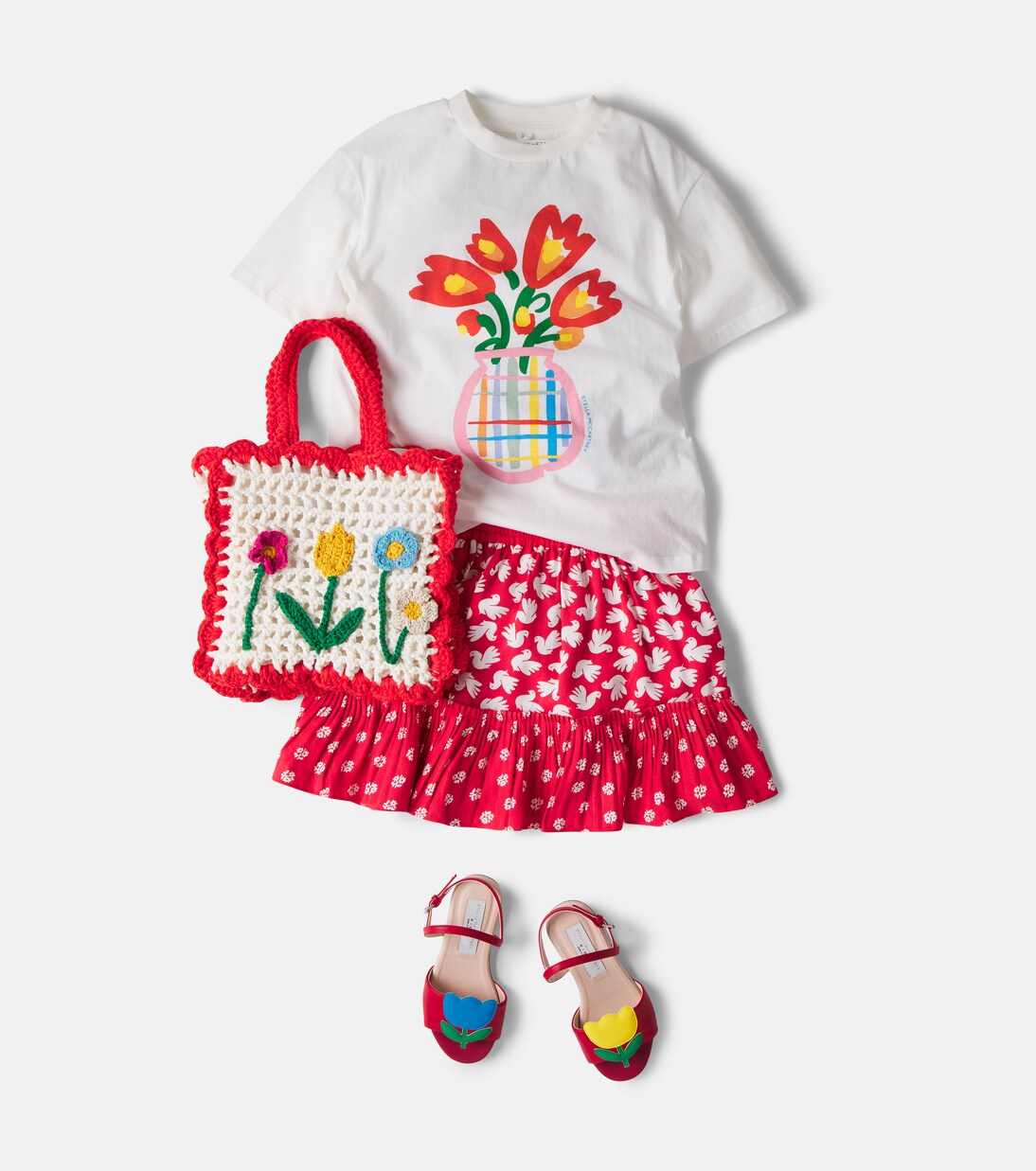 Printed ruffled skirt  | Stella McCartney Kids