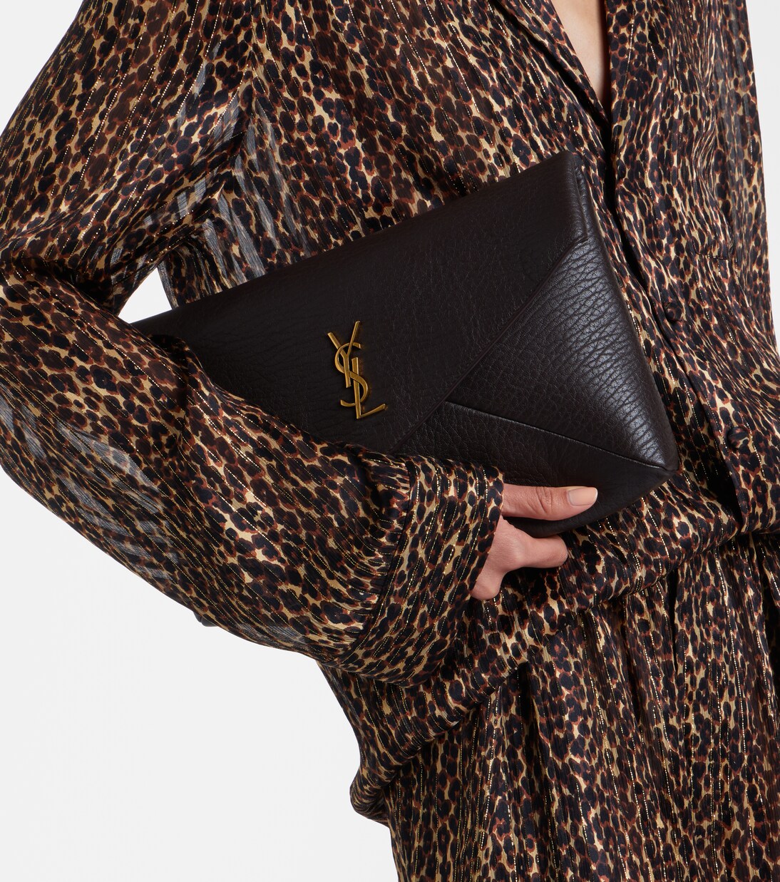 Cassandre leather pouch | Saint Laurent