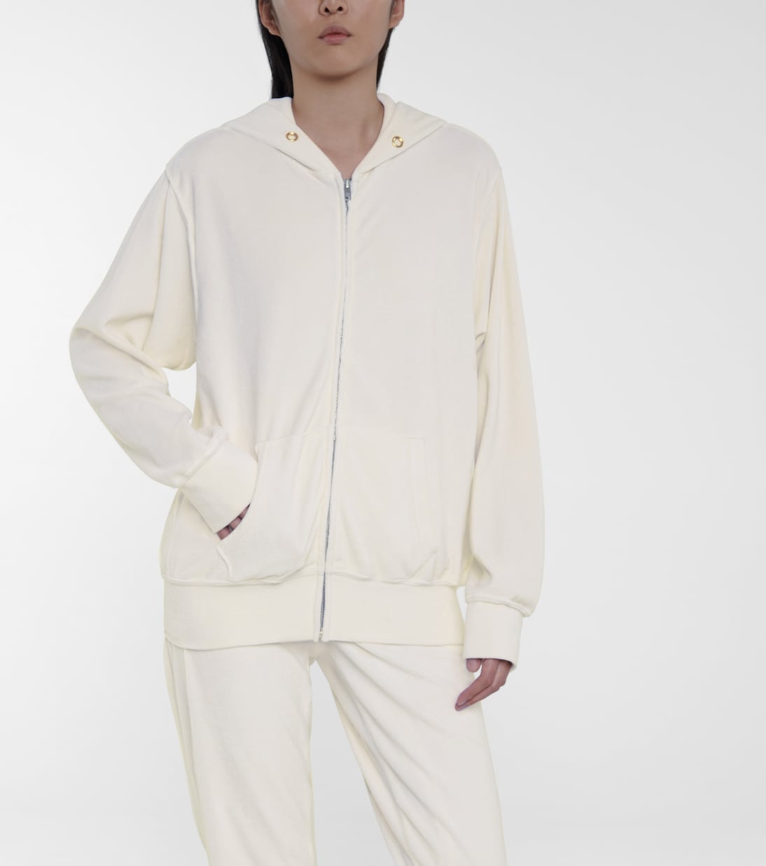 Kapuzenjacke aus Samt | Les Tien