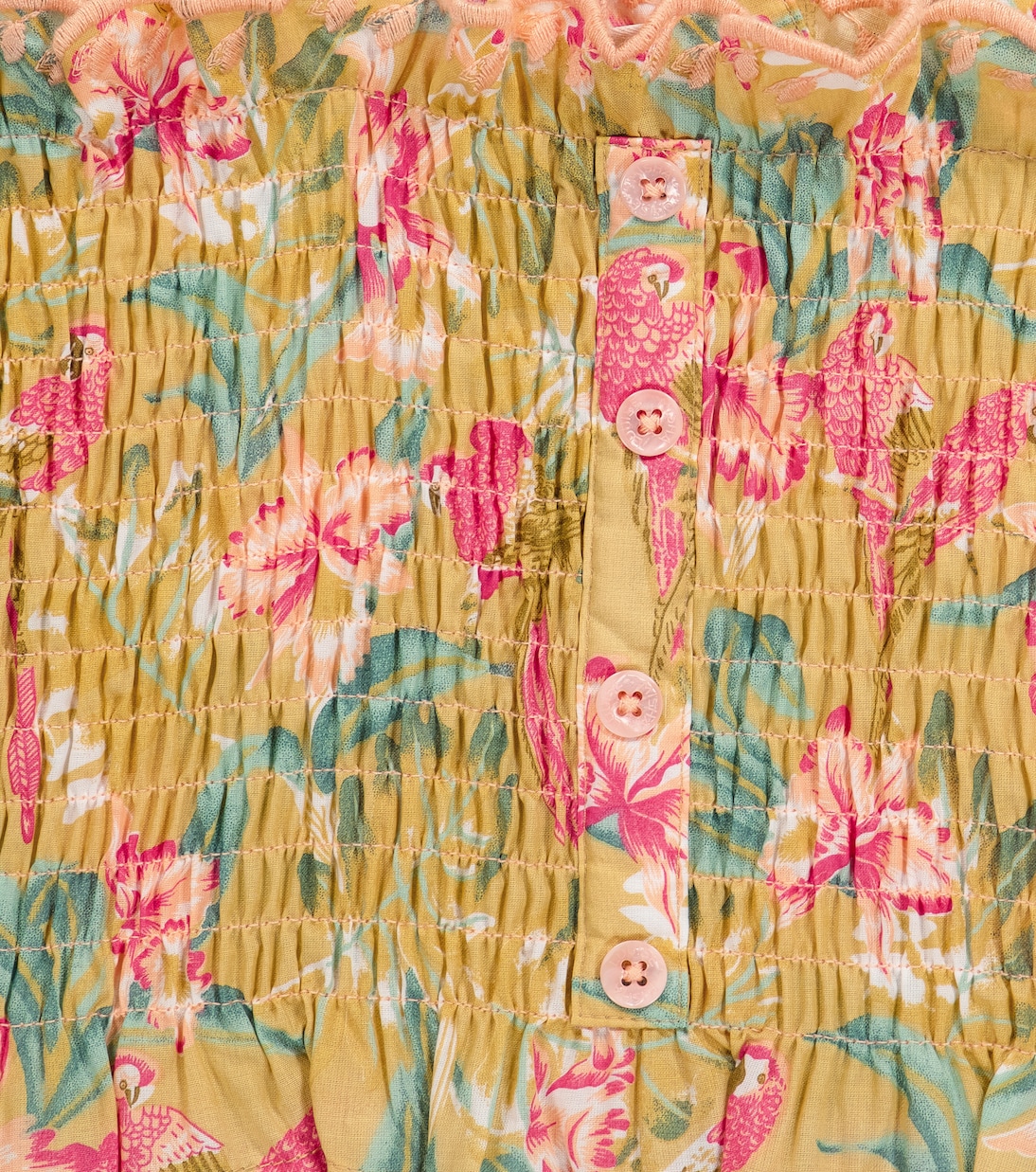 Malika floral smocked cotton top | Louise Misha