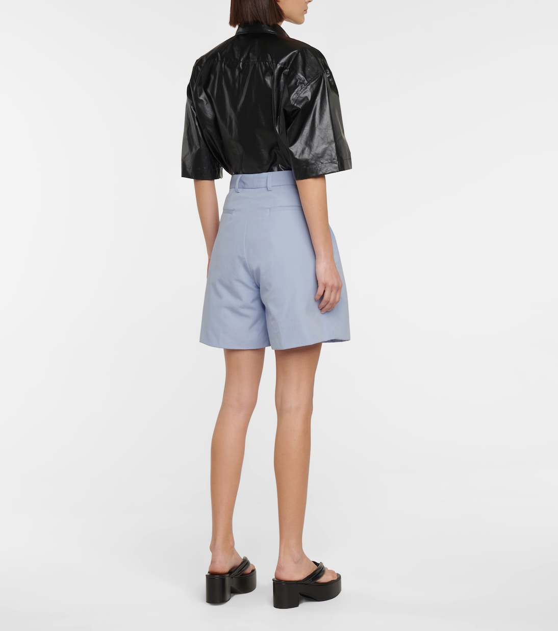 High-Rise Shorts aus Baumwolle | Dries Van Noten
