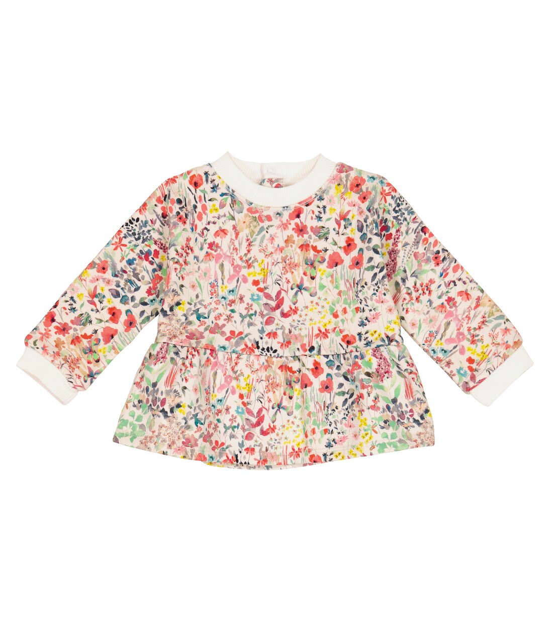Baby floral cotton sweatshirt | Bonpoint