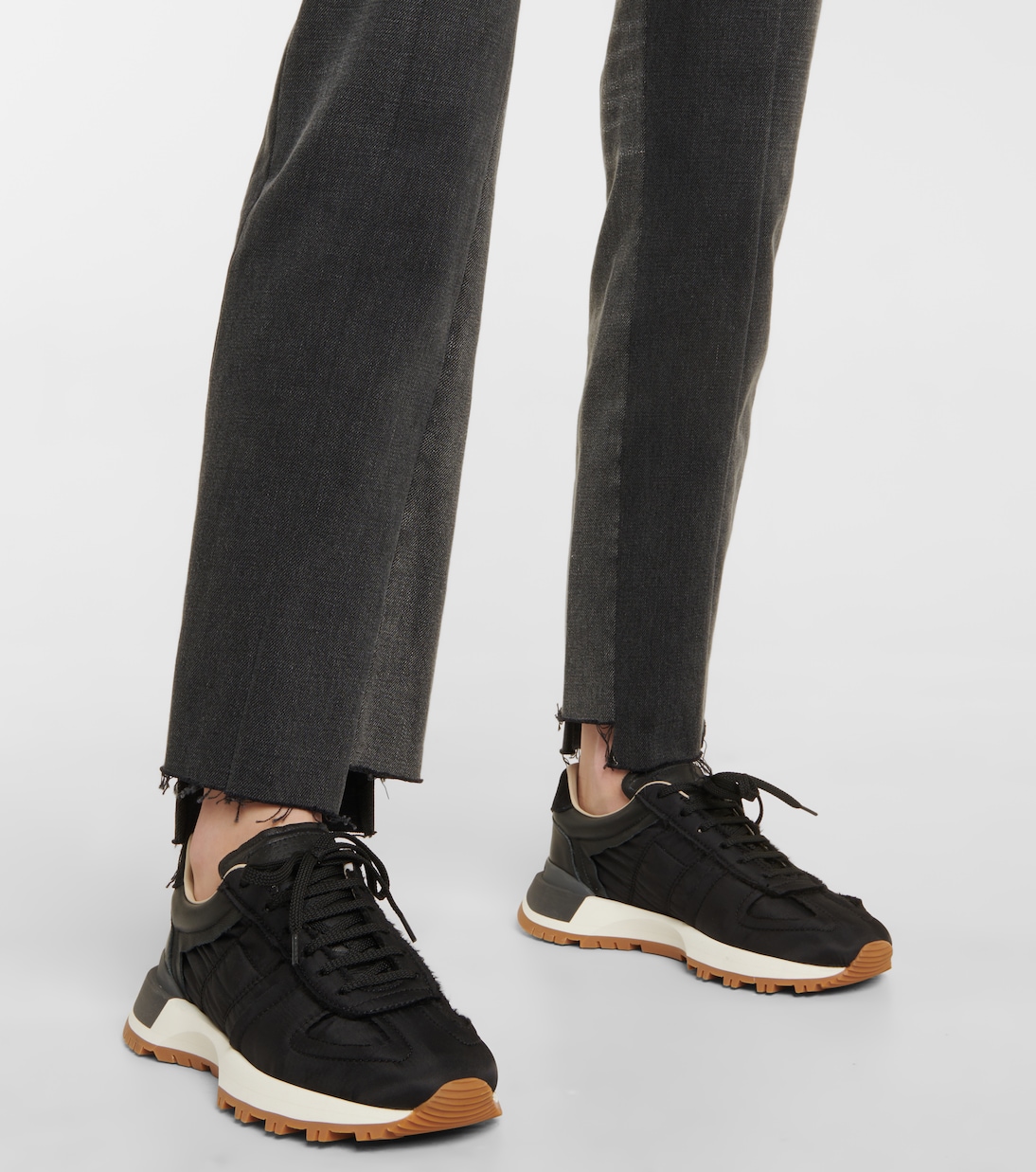 Sneakers aus Nylon und Veloursleder | Maison Margiela