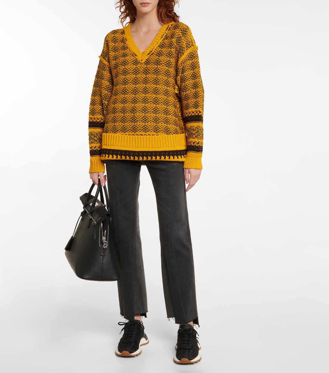 Sneakers aus Nylon und Veloursleder | Maison Margiela