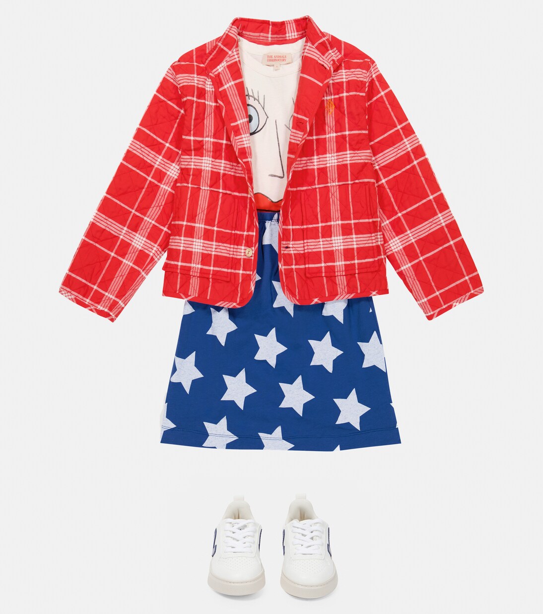 Jupe Ladybug imprimée en coton | The Animals Observatory