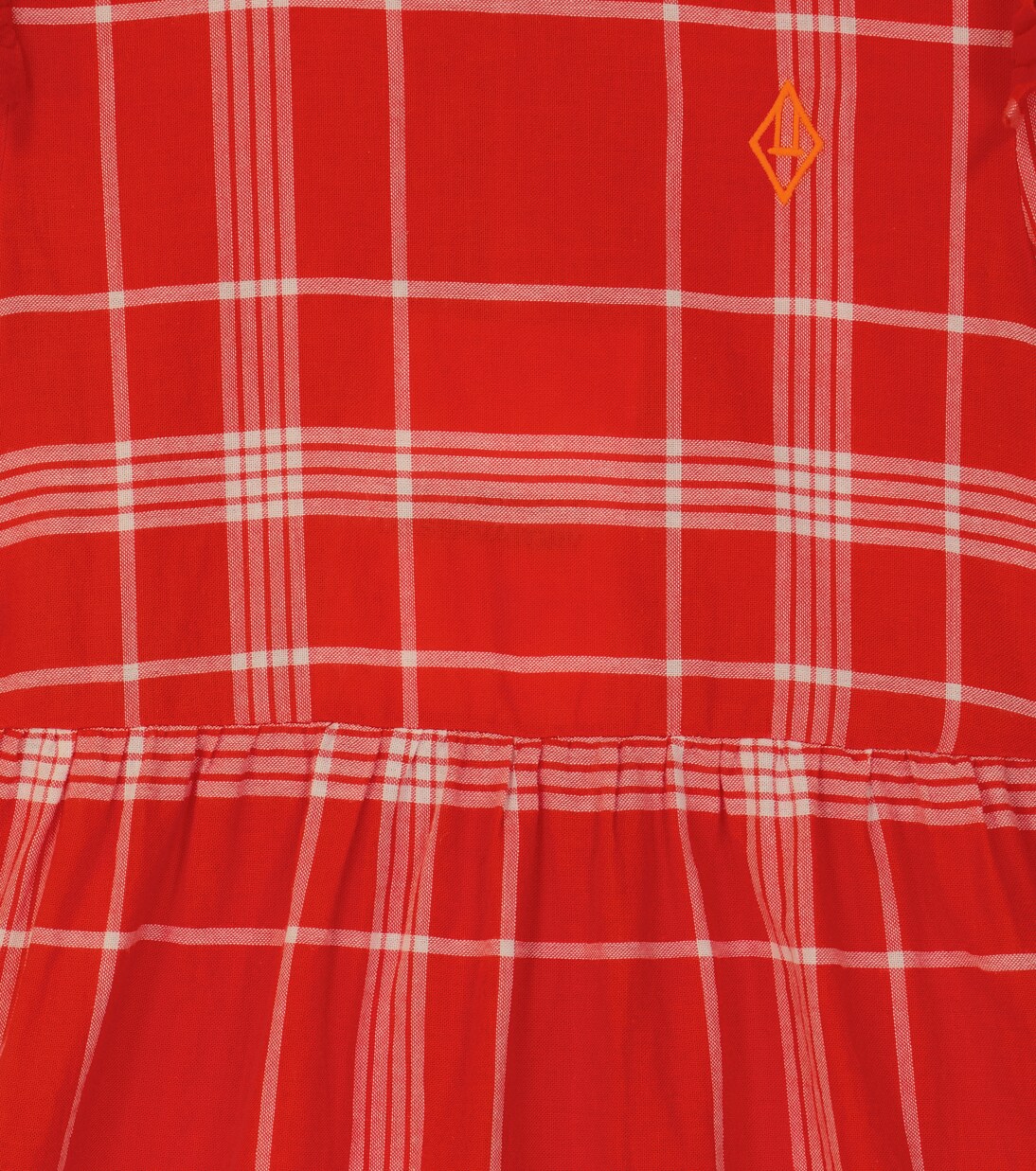 Tortoise check cotton dress | The Animals Observatory