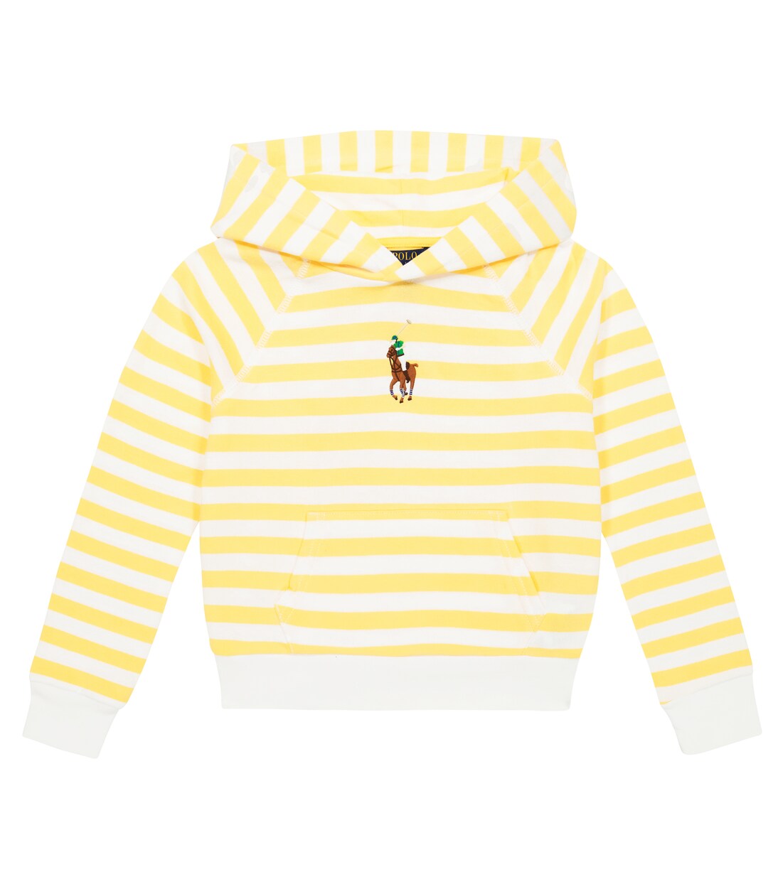 Sweat-shirt à capuche rayé en coton | Polo Ralph Lauren Kids