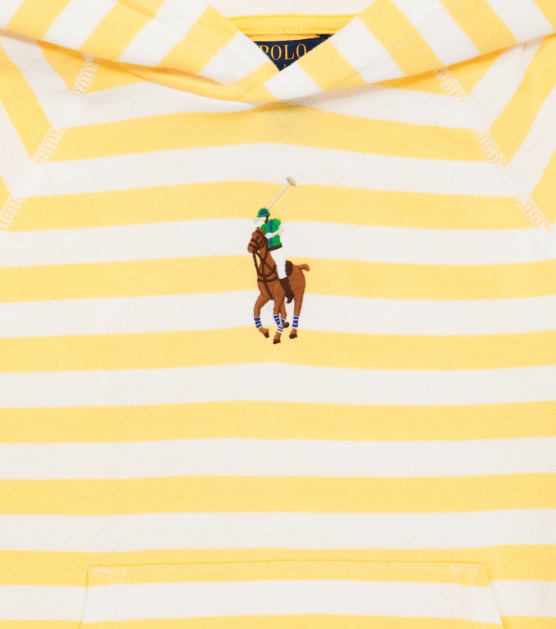 Sweat-shirt à capuche rayé en coton | Polo Ralph Lauren Kids