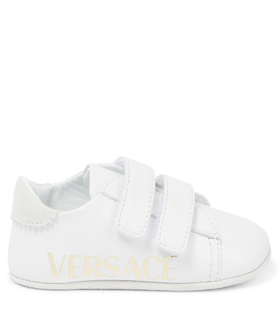 Baby logo leather sneaker | Versace Kids