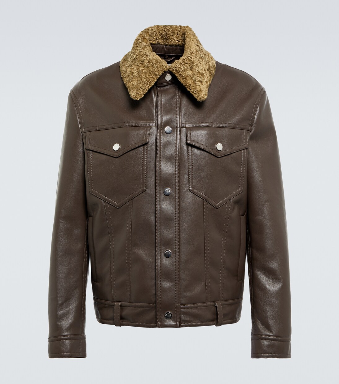 Boyce regenerated leather jacket | Nanushka