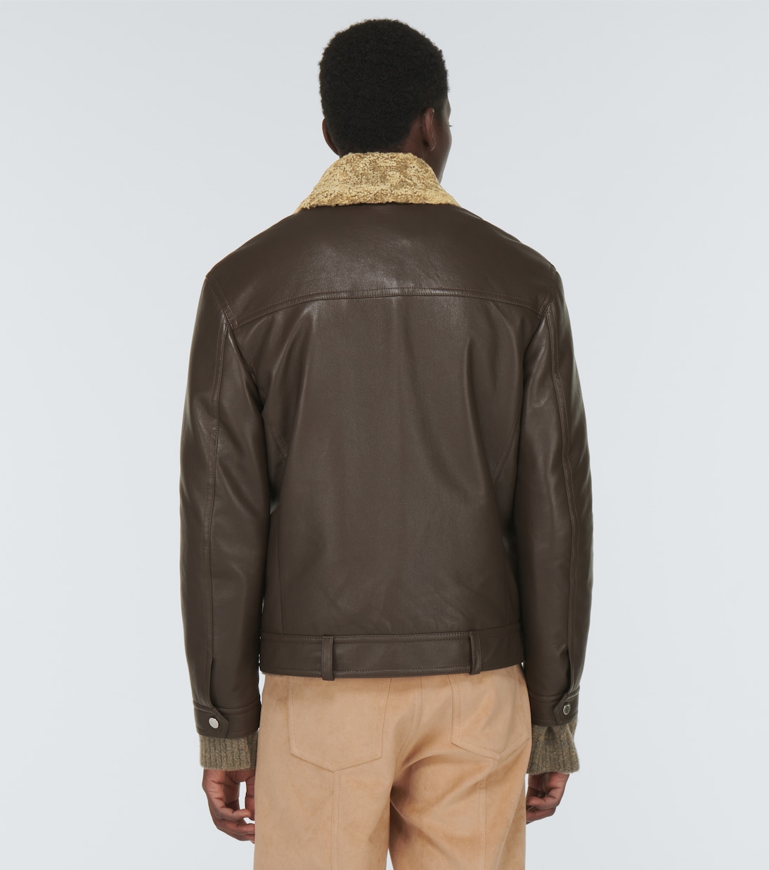 Boyce regenerated leather jacket | Nanushka