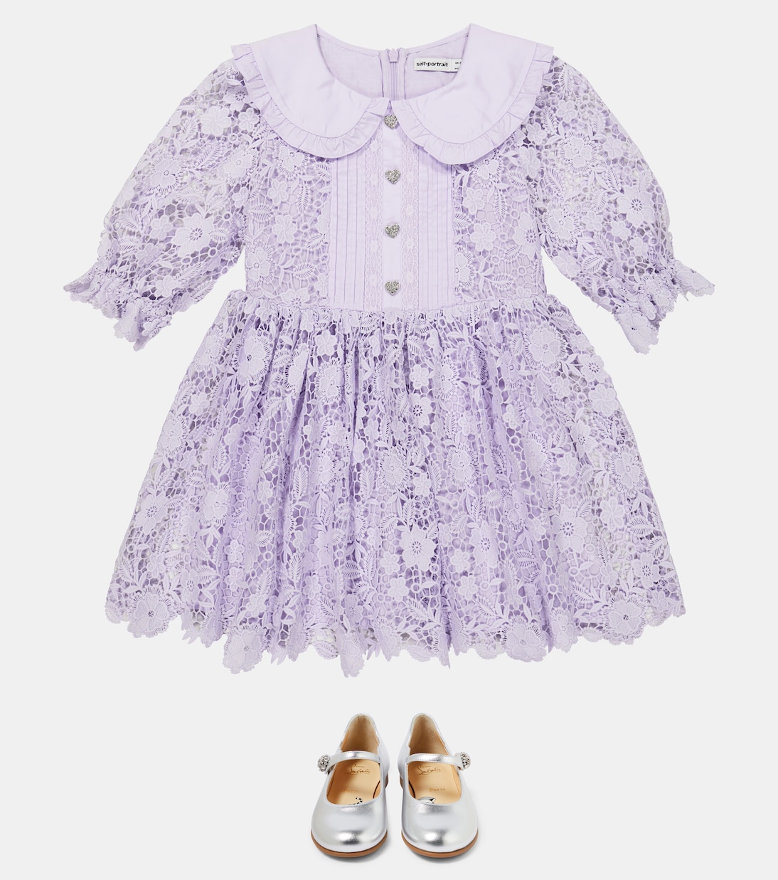 Floral lace dress | Self-Portrait Kids