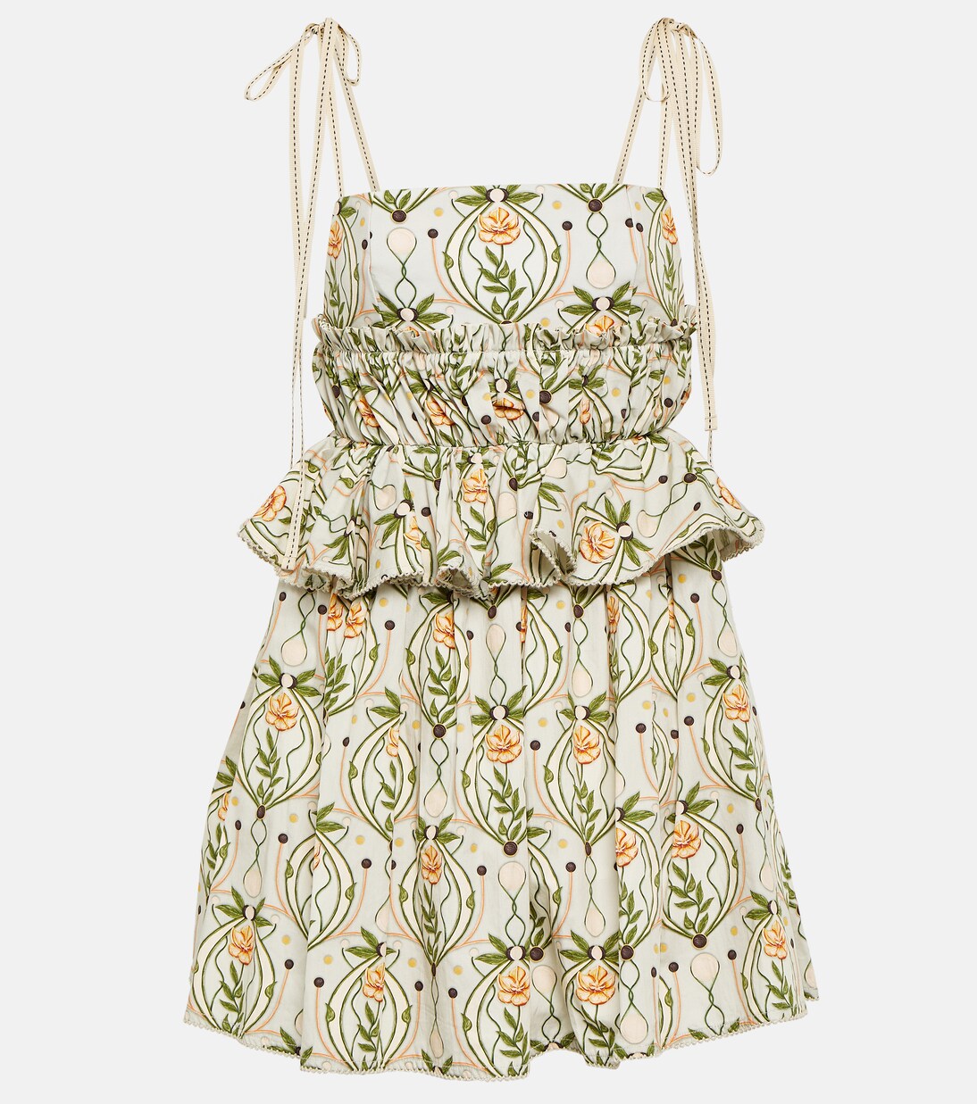 Robe Salvador Lunar imprimée en coton | Agua by Agua Bendita