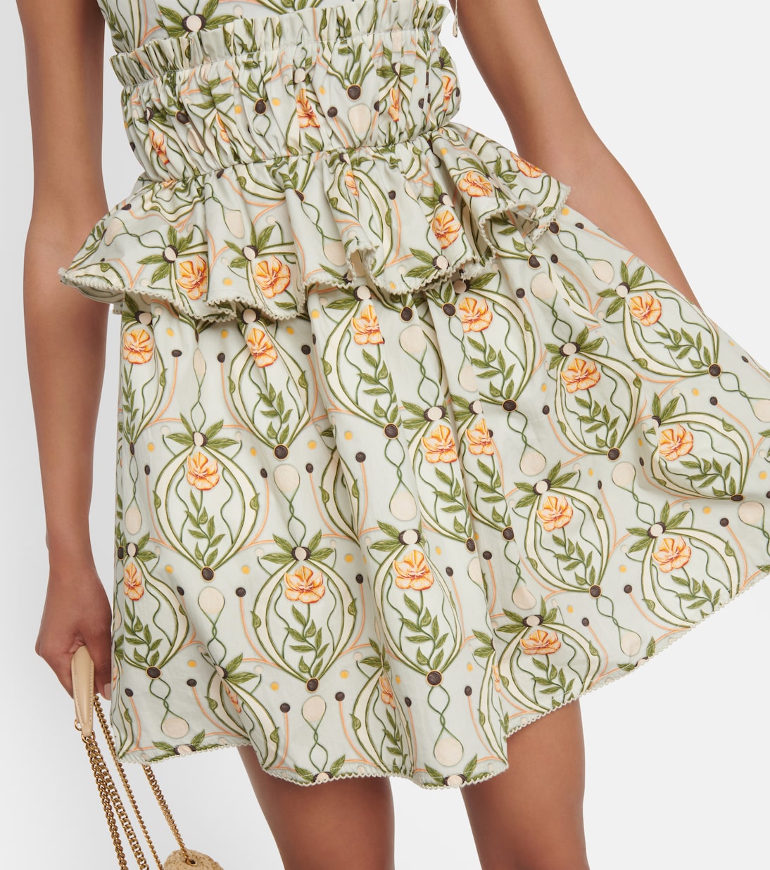 Robe Salvador Lunar imprimée en coton | Agua by Agua Bendita