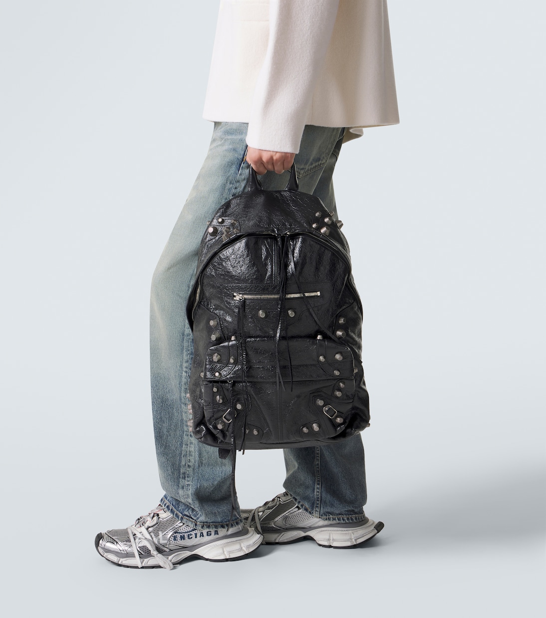 Le Cagole leather backpack | Balenciaga