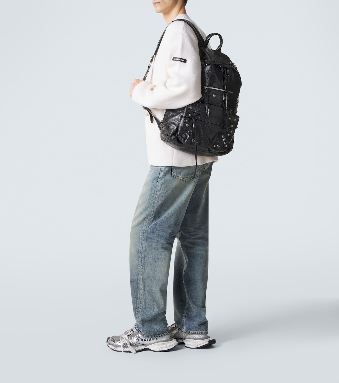 Le Cagole leather backpack | Balenciaga