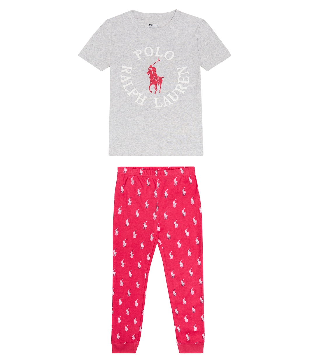 Logo cotton T-shirt and pants | Polo Ralph Lauren Kids
