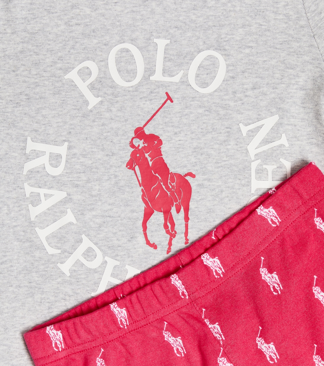 Logo cotton T-shirt and pants | Polo Ralph Lauren Kids