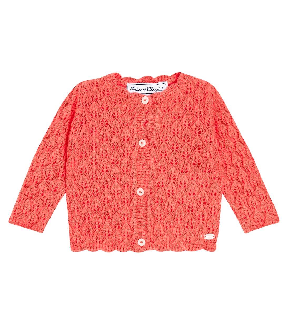 Baby open wool-blend cardigan | Tartine et Chocolat