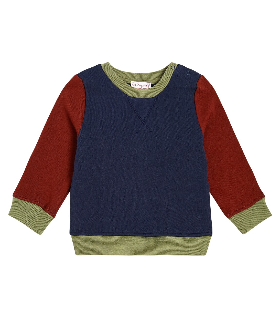 Baby Pernille cotton jersey sweatshirt | La Coqueta
