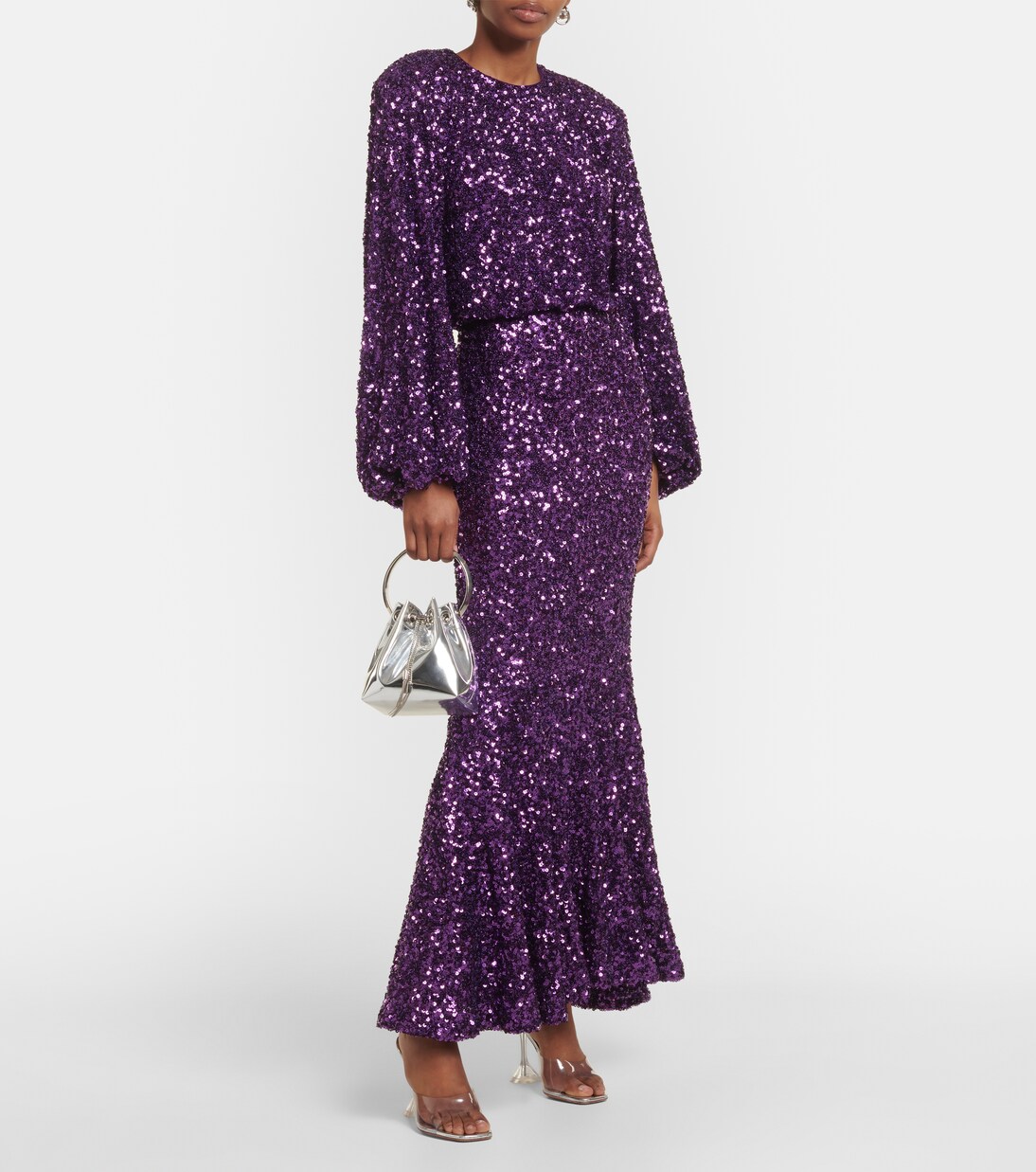 Maxikleid mit Pailletten | Rotate